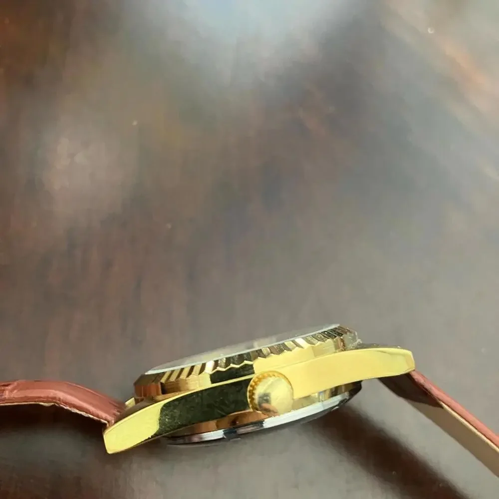 Vintage‎ Rare Cîtizen Eagle 7 Gold and Brown Automatic Watch
